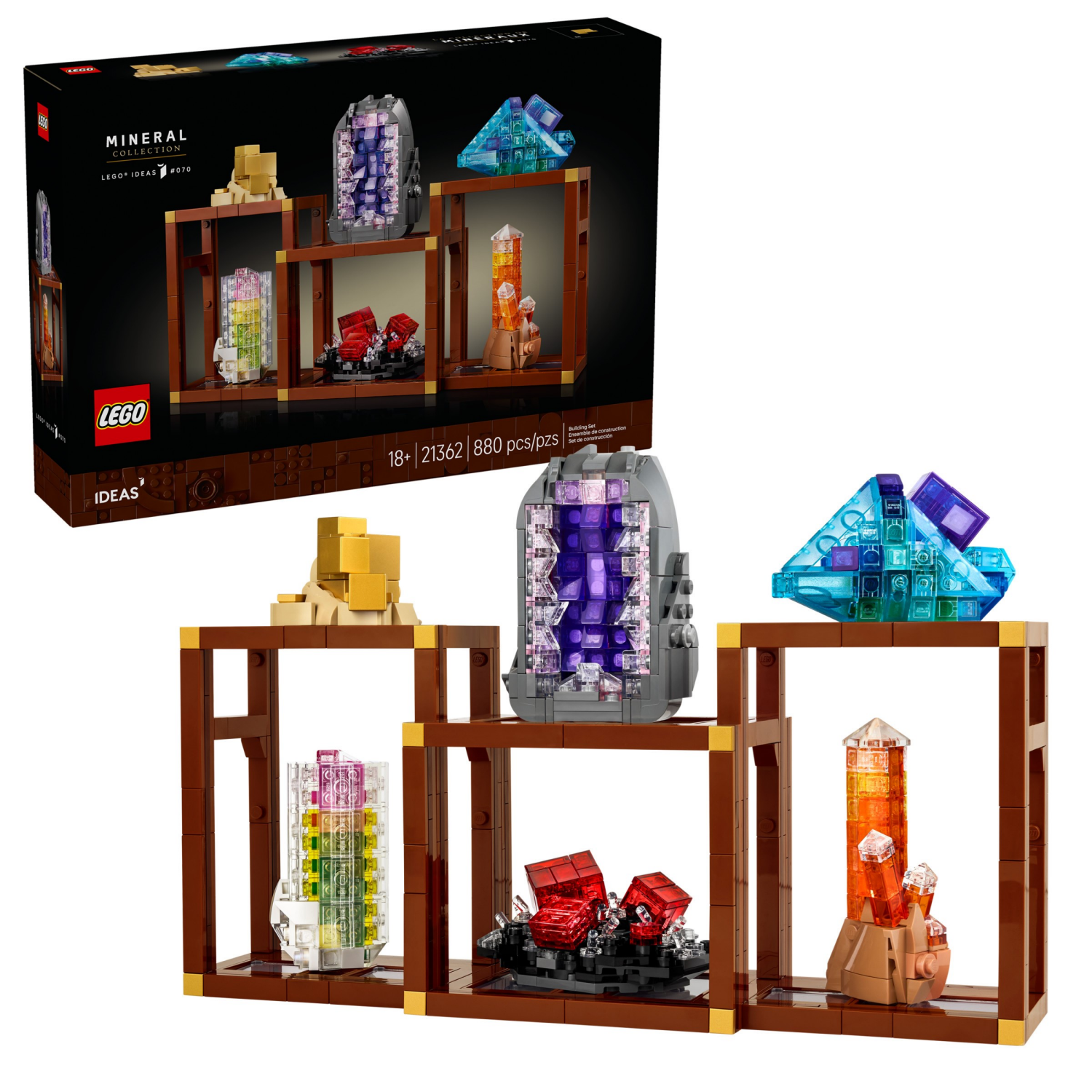 slide 1 of 6, LEGO Ideas Mineral Collection Building Set for Adults - 21362, 1 ct