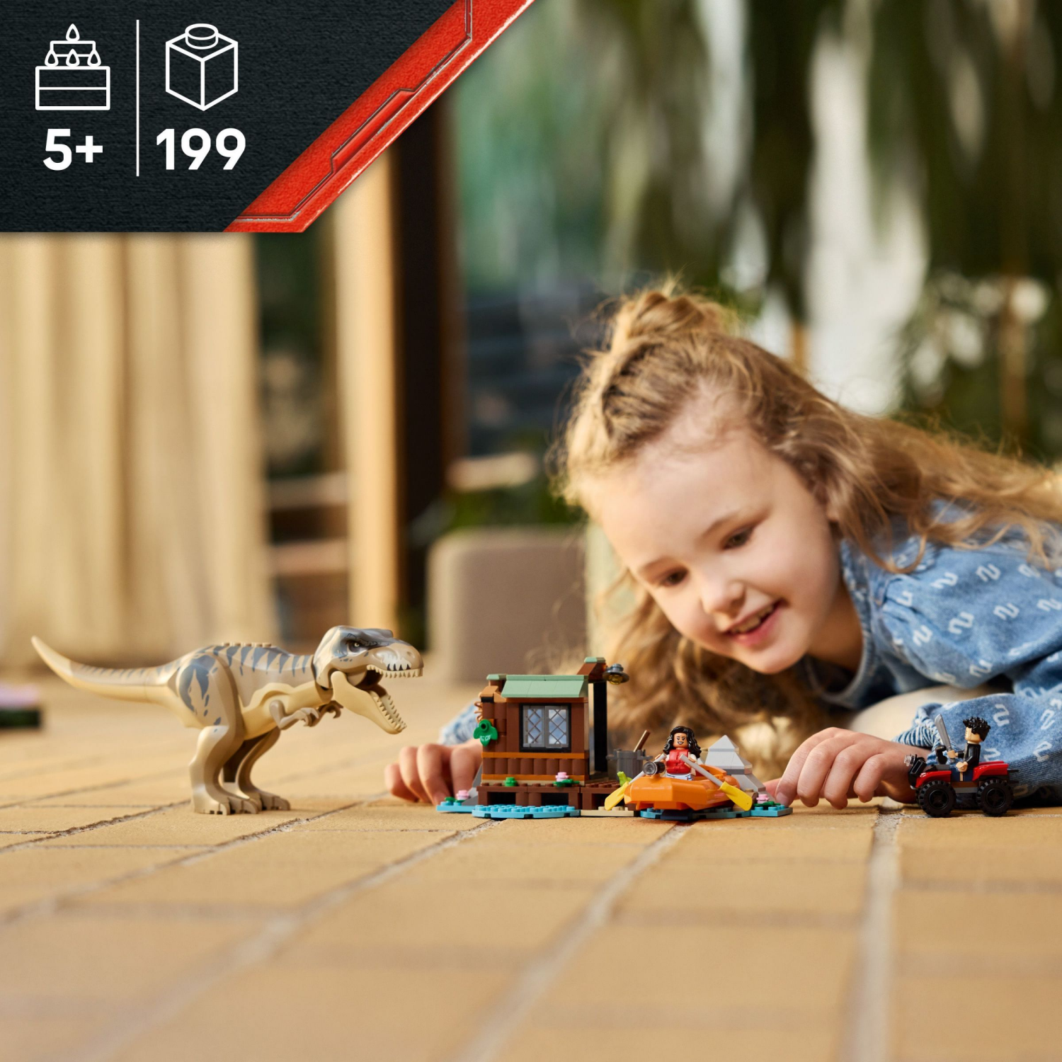 slide 2 of 6, LEGO Jurassic World T. rex River Escape 76975, 1 ct