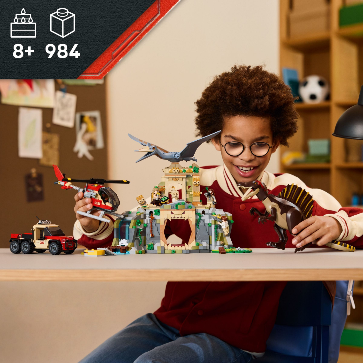 slide 2 of 6, LEGO Jurassic World Spinosaurus & Quetzalcoatlus Air Mission 76976, 1 ct