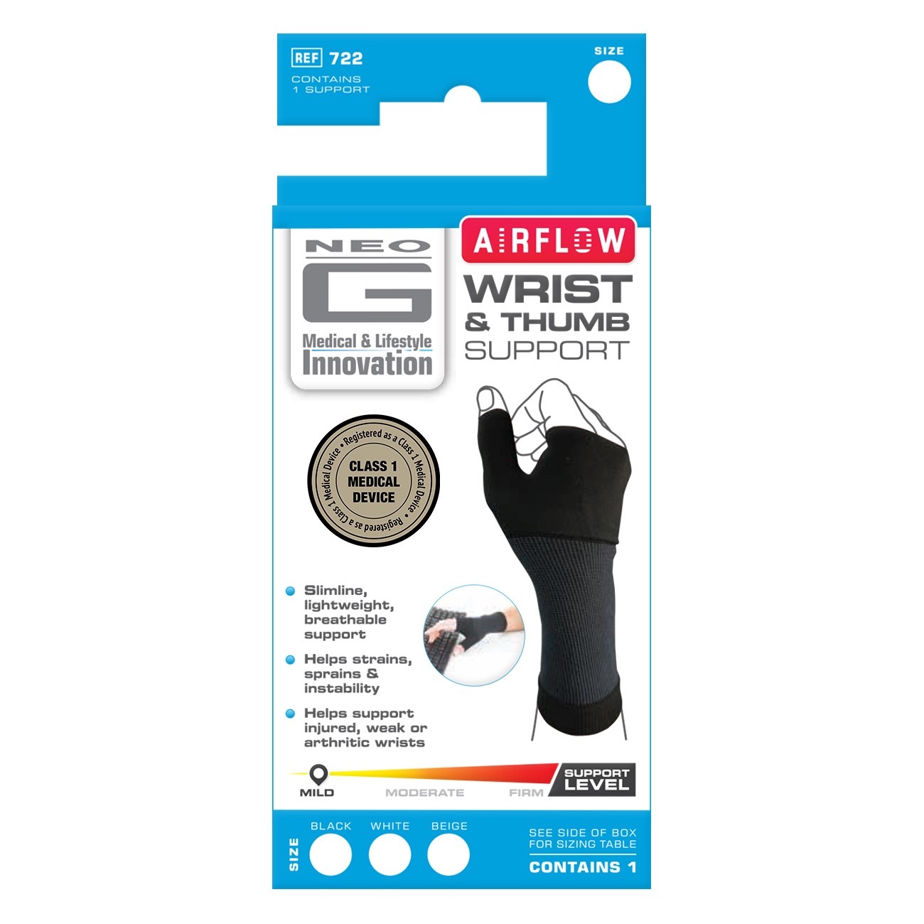 slide 1 of 1, Neo G Ne Airflow Wrist&Thumb M, 1 ct