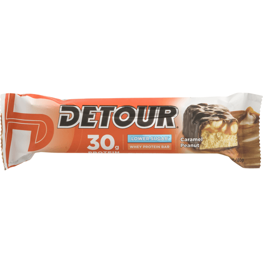 slide 5 of 8, Detour Lower Sugar Protein Bars - Caramel Peanut Butter, 3 oz