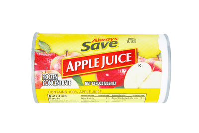 slide 1 of 1, Always Save Frozen Apple Juice, 12 oz