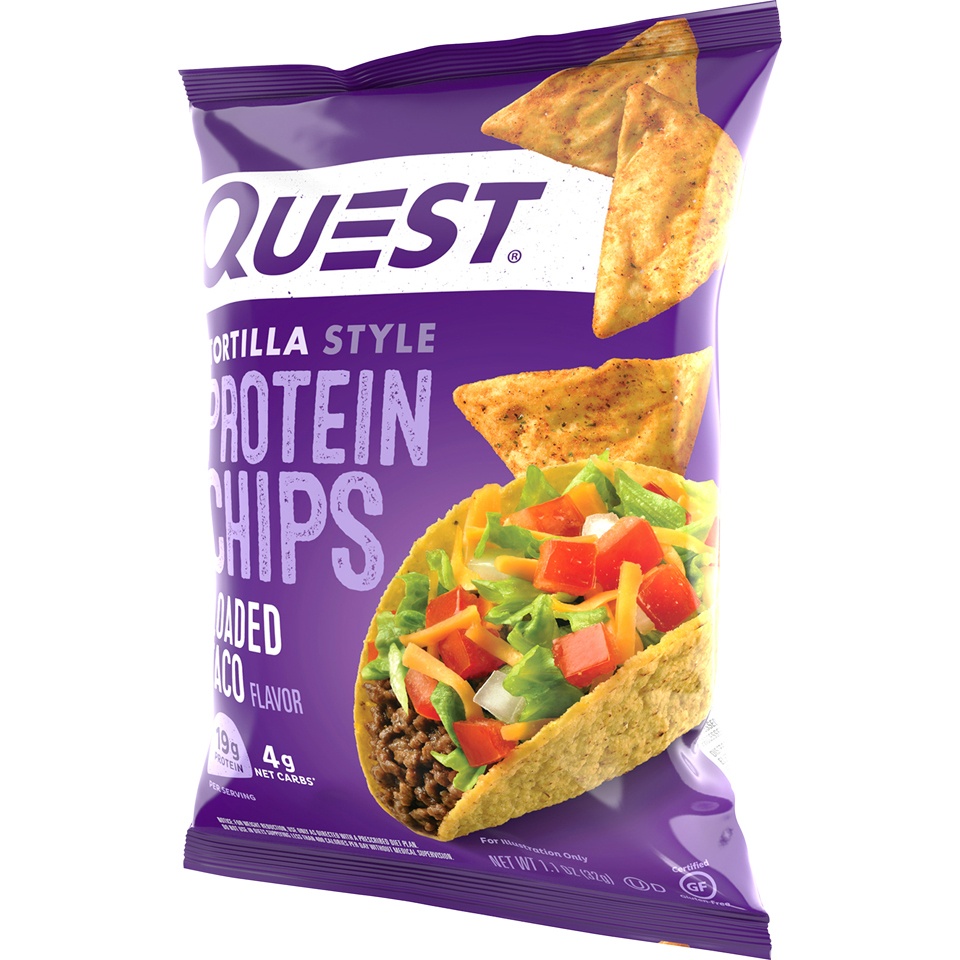 slide 2 of 2, Quest Protein Chips Tortilla Loaded Taco, 1.1 oz