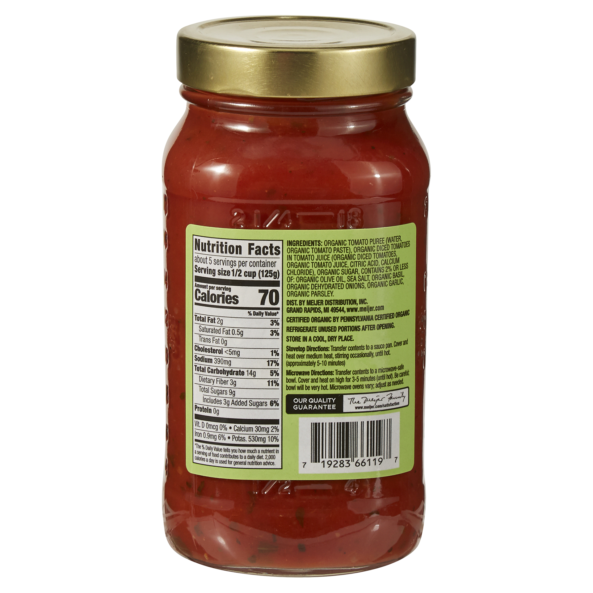 slide 5 of 5, True Goodness Organic Tomato Basil Pasta Sauce, 24 oz