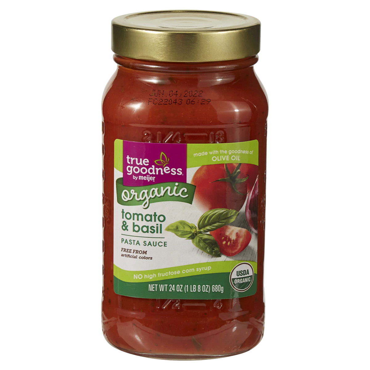 True Goodness Organic Tomato Basil Pasta Sauce 24 oz | Shipt