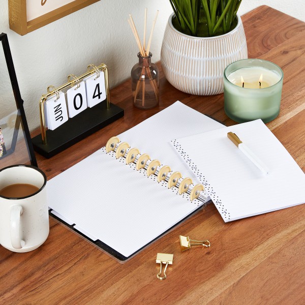 slide 4 of 4, Happy Planner Classic Filler Paper, 40 Sheets, 7" X 9-1/4", Simple Dots, 40 ct