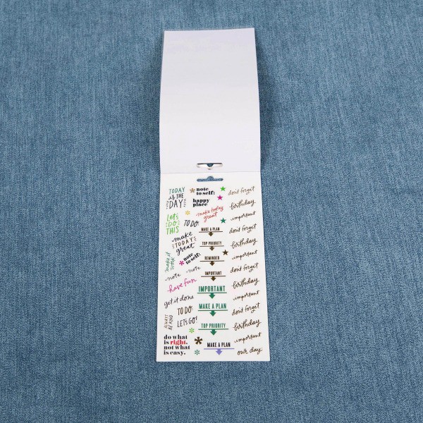 slide 5 of 7, Happy Planner Stickers, 9-1/8" X 4-13/16", Everyday Reminders, Pack Of 5 Sticker Sheets, 5 ct
