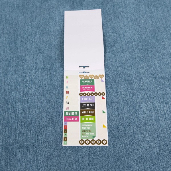 slide 2 of 7, Happy Planner Stickers, 9-1/8" X 4-13/16", Everyday Reminders, Pack Of 5 Sticker Sheets, 5 ct