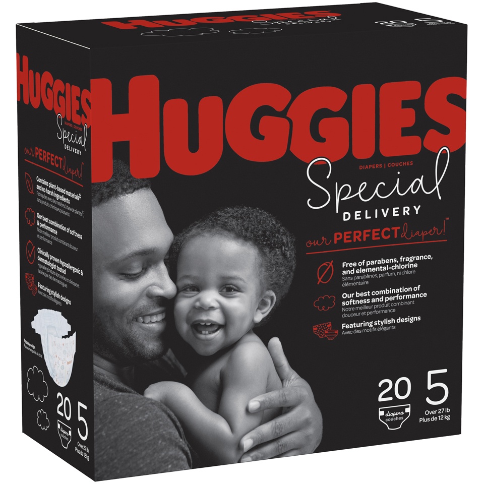 slide 2 of 3, Huggies Special Delivery Diapers, Size 5, 20 ct