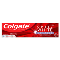 slide 7 of 17, Colgate Optic White Advanced Teeth Whitening Toothpaste, Sparkling White - 0.75 ounce, 0.75 oz