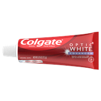 slide 6 of 17, Colgate Optic White Advanced Teeth Whitening Toothpaste, Sparkling White - 0.75 ounce, 0.75 oz