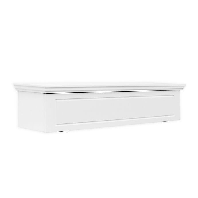 slide 1 of 3, SALT Ledge Storage Shelf - White, 23.75 in