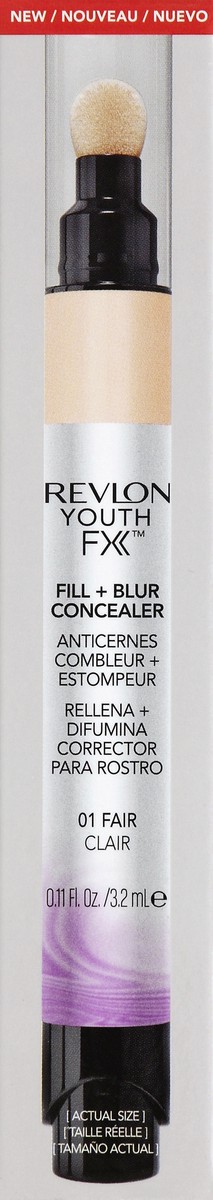 slide 4 of 4, Revlon Youth FX Fill + Blur Concealer - 01 Fair, 0.11 fl oz