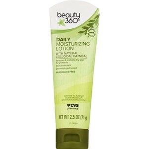 slide 1 of 1, Beauty 360 Daily Moisturizing Lotion With Oatmeal, 2.5 Oz, 2.5 oz