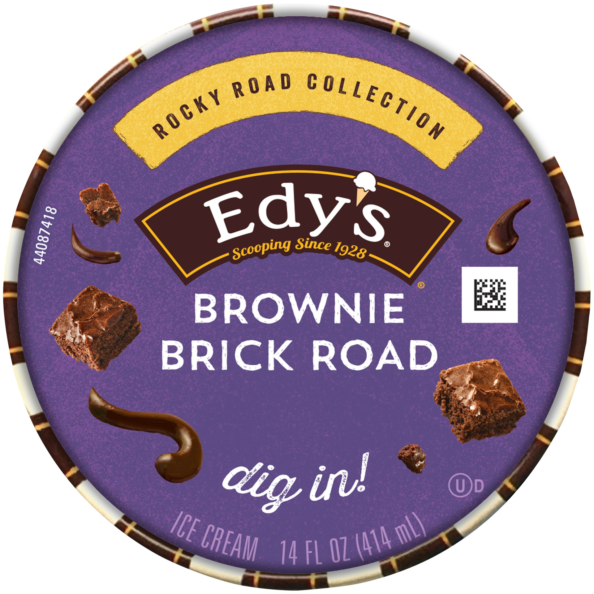 slide 7 of 7, Edy's Rocky Road Collection Brownie Brick Road Ice Cream, 1 ct