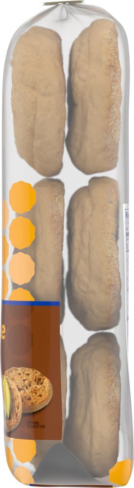 slide 4 of 4, Kroger 100% Whole Wheat English Muffins, 13 oz