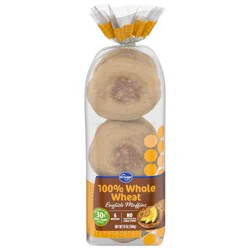 Kroger 100% Whole Wheat English Muffins