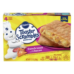 Pillsbury Toaster Scrambles Pastries, French Toast Bacon