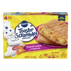 Pillsbury Toaster Scrambles Pastries, French Toast Bacon