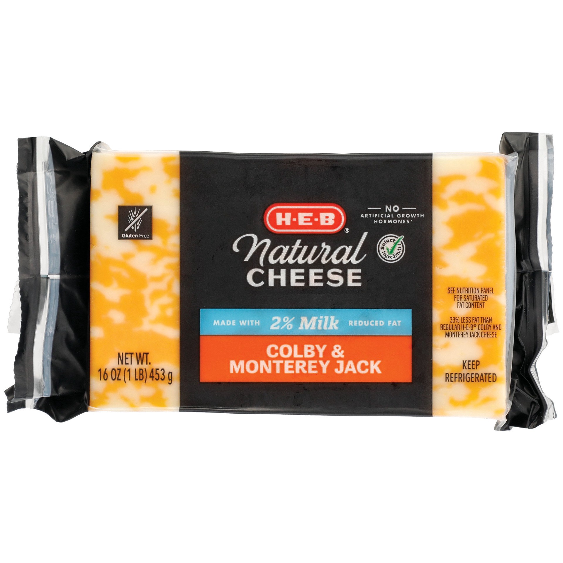 slide 1 of 1, H-B Reduced Fat Colby Jack Cheese - 16 oz, 16 oz
