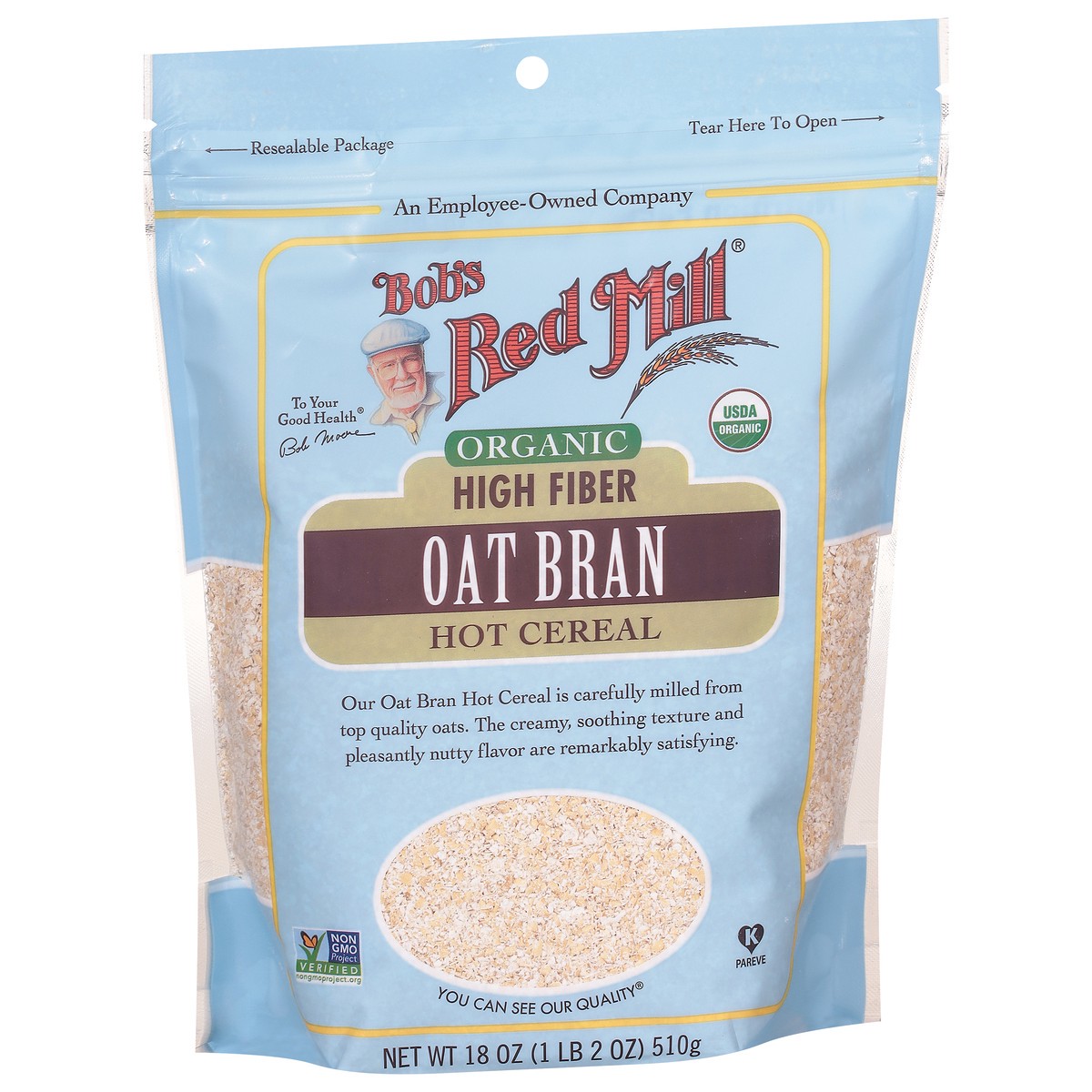 slide 2 of 9, Bob's Red Mill High Fiber Bran Oats, 18 oz