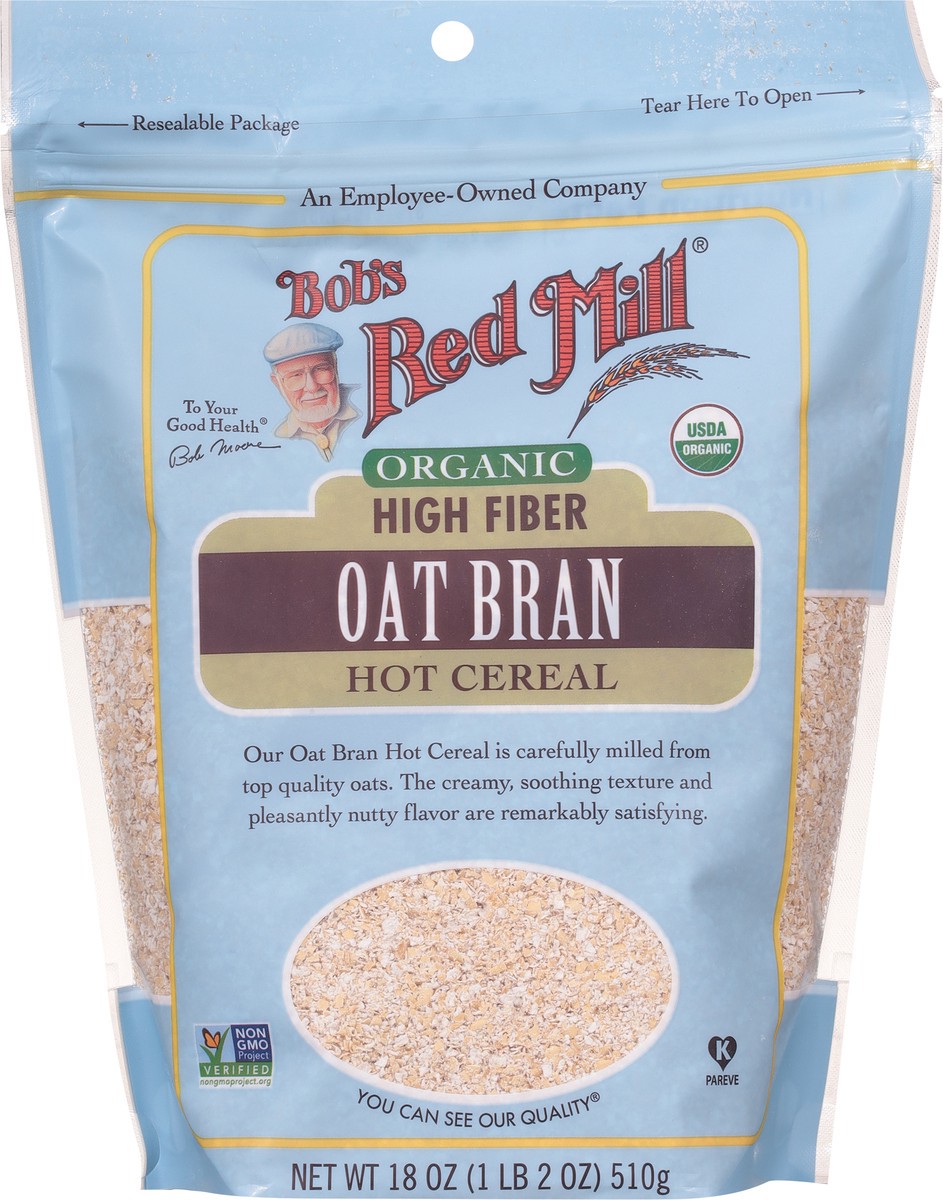 slide 6 of 9, Bob's Red Mill High Fiber Bran Oats, 18 oz