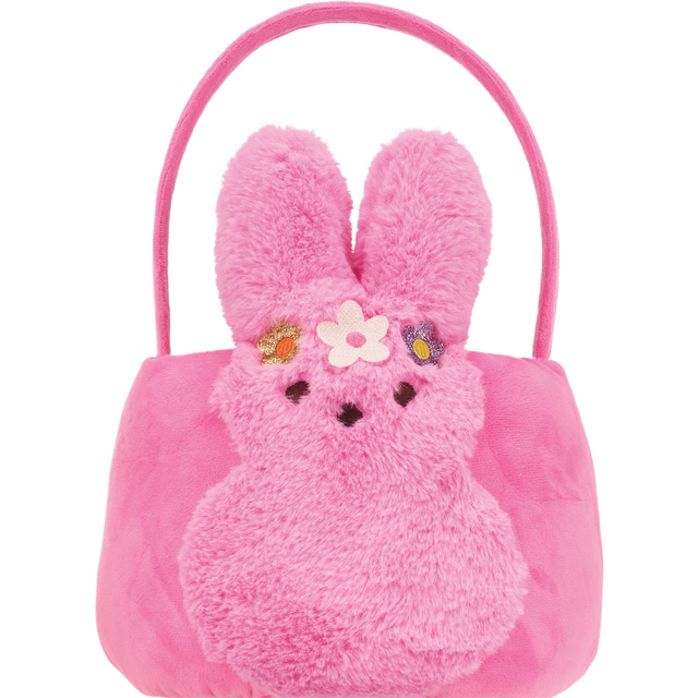 slide 1 of 1, 8In Eas Peeps Basket (Pink), 1 ct