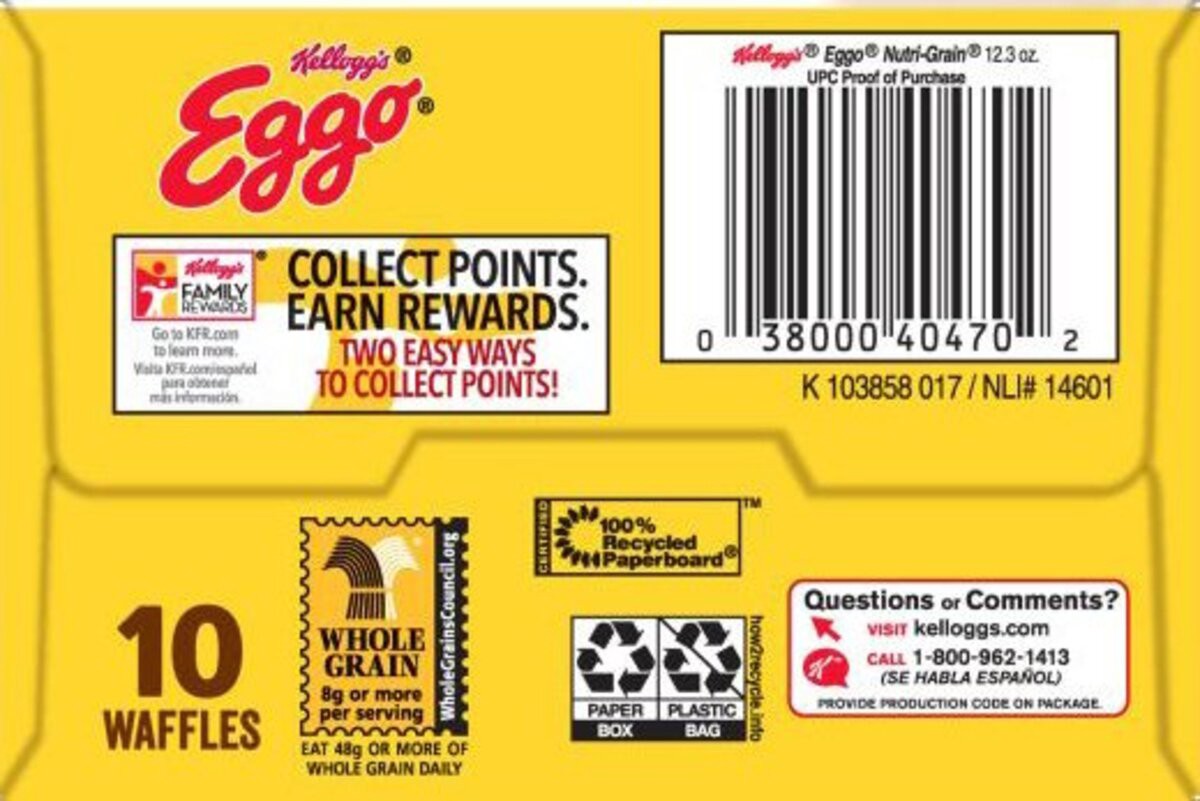 slide 6 of 8, Eggo Frozen Waffles Low Fat, 12.3 oz, 10 Count, 12.3 oz