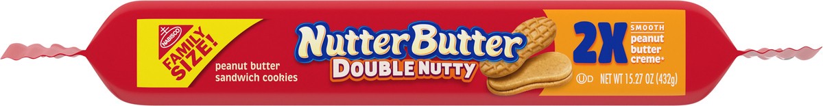 slide 4 of 9, Nutter Butter Double Nutty Sandwich Cookies, 15.27 oz