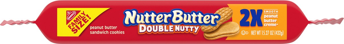 slide 9 of 9, Nutter Butter Double Nutty Sandwich Cookies, 15.27 oz