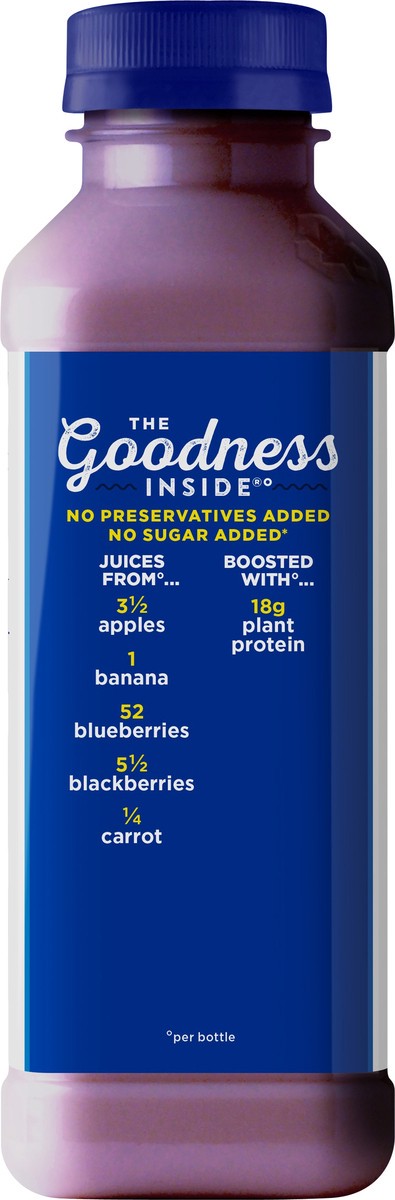 slide 3 of 10, Naked Plant Protein Blueberry Banana Juice - 15.2 oz, 15.2 oz