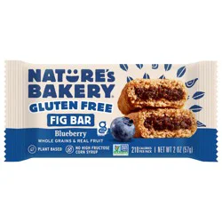 Nature's Bakery Blueberry Gluten Free Fig Bar, Snack Bar, 1 Each