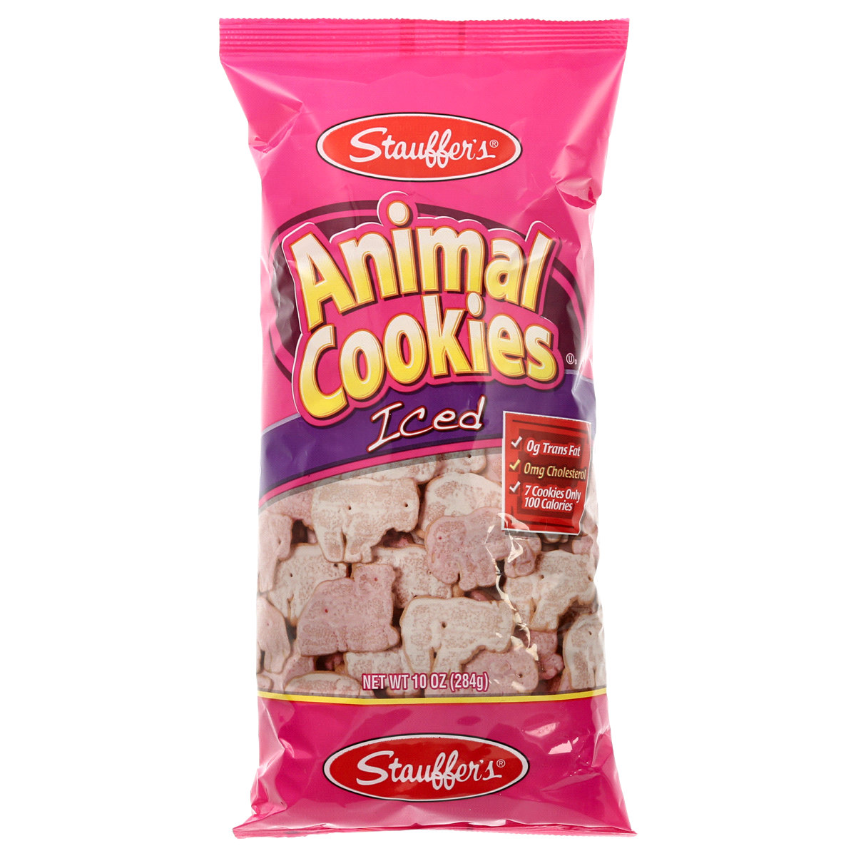 slide 1 of 1, Stauffer's Iced Animal Cracker, 10 oz