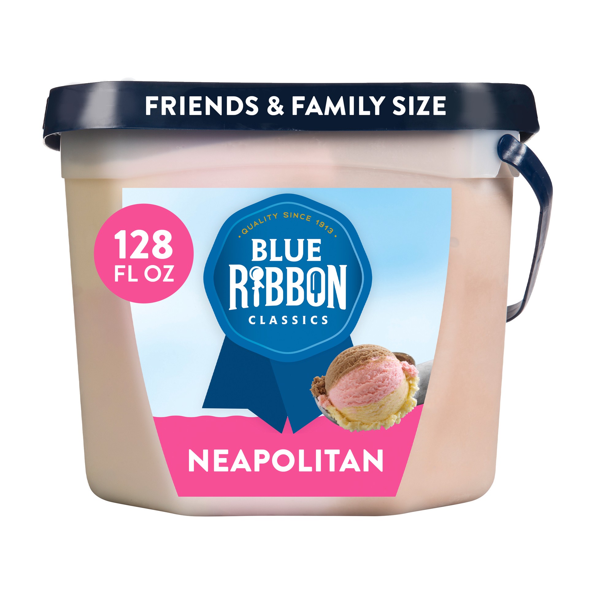 slide 1 of 10, Blue Ribbon Classics Neapolitan Frozen Dessert Pail, 128 fl oz, 128 fl oz