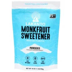 Lakanto Powdered Sugar Free Monkfruit Monkfruit Sweetener 16 oz
