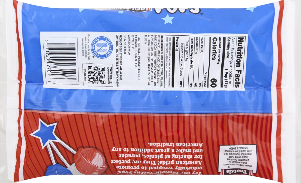 slide 7 of 8, Tootsie Pops Cherry, Strawberry-Vanilla, and Blue Raspberry Pops 9 oz, 9 oz