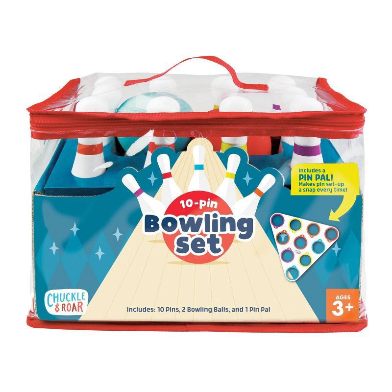 slide 1 of 7, Chuckle & Roar 10 Pin Kids Bowling Set, 1 ct