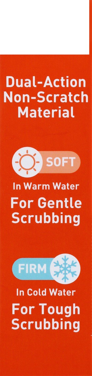 slide 7 of 9, Scotch-Brite Fresh Scrub Soft Sponge - Orange, 1 ct