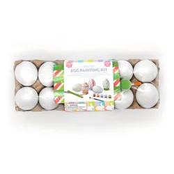 Meijer Corporate Seasonal Easter Plain Egg Painting Kit, 2.5 in, 12 ct