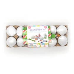 Meijer Corporate Seasonal Easter Plain Egg Painting Kit, 2.5 in, 12 ct