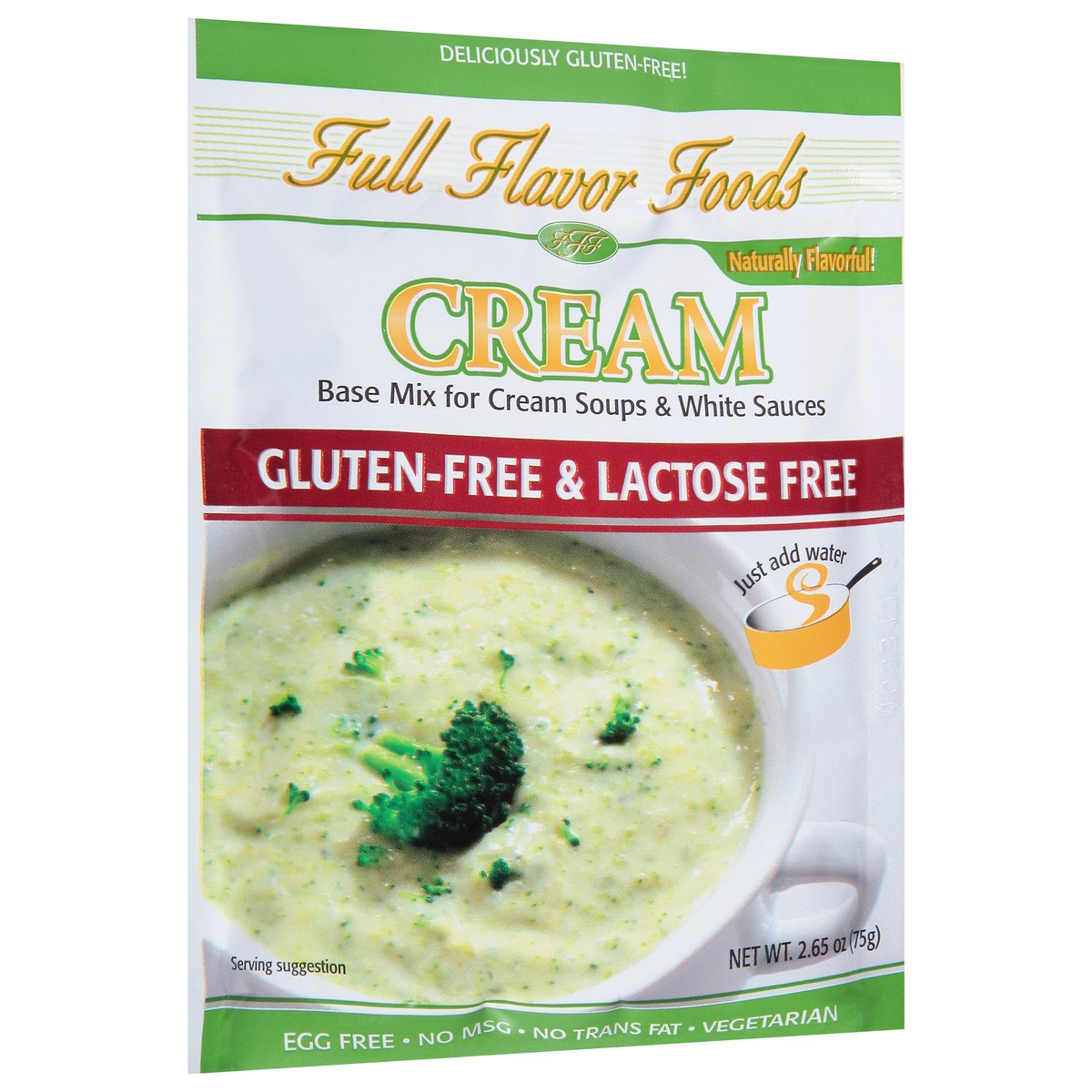 slide 9 of 9, Full Flavor Foods Gluten-Free & Lactose Free Cream Base Mix for Cream Soups & White Sauces 2.65 oz, 2.65 oz