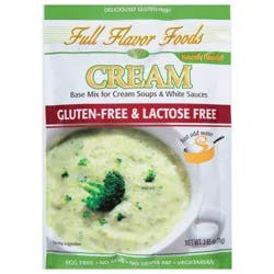 Full Flavor Foods Gluten-Free & Lactose Free Cream Base Mix for Cream Soups & White Sauces 2.65 oz