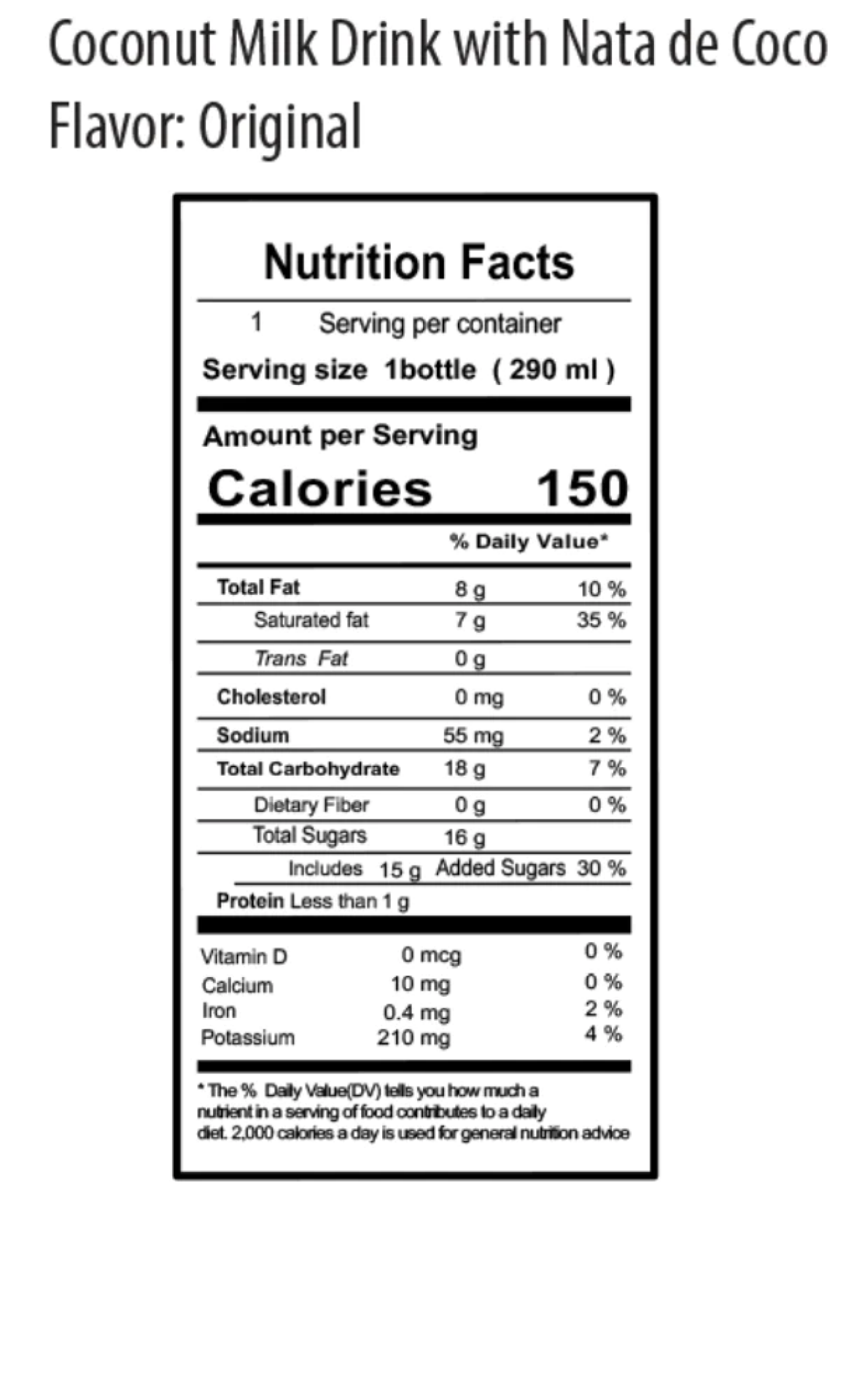 slide 2 of 2, Kuii Coconut Milk Drink, Original Flavor, 9.8 fl oz