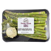 slide 11 of 29, Fresh from Meijer Asparagus With Garlic Parmesan Butter, 9.1 oz, 1 ct