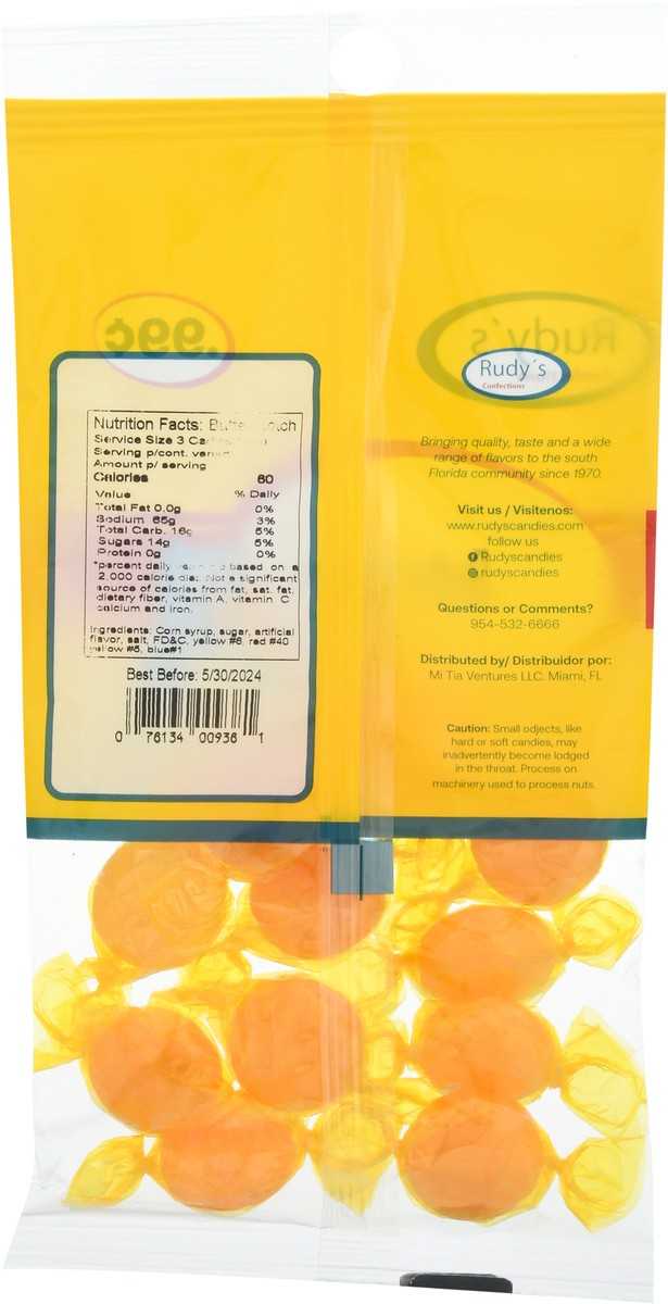 slide 5 of 14, Rudy's Confections Butterscotch Butterscotch 2.5 oz, 2.5 oz