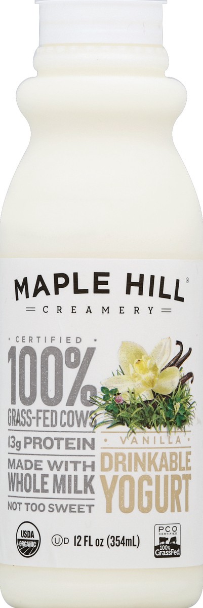 slide 1 of 5, Maple Hill Creamery Yogurt 12 oz, 12 oz