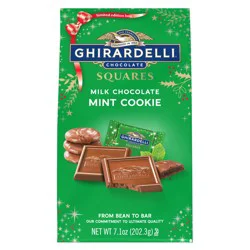 Ghirardelli Squares Milk Chocolate Mint Cookie Christmas Candy