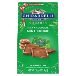 Ghirardelli Squares Milk Chocolate Mint Cookie Christmas Candy