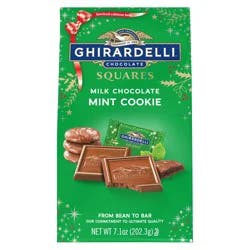 Ghirardelli Squares Milk Chocolate Mint Cookie Christmas Candy