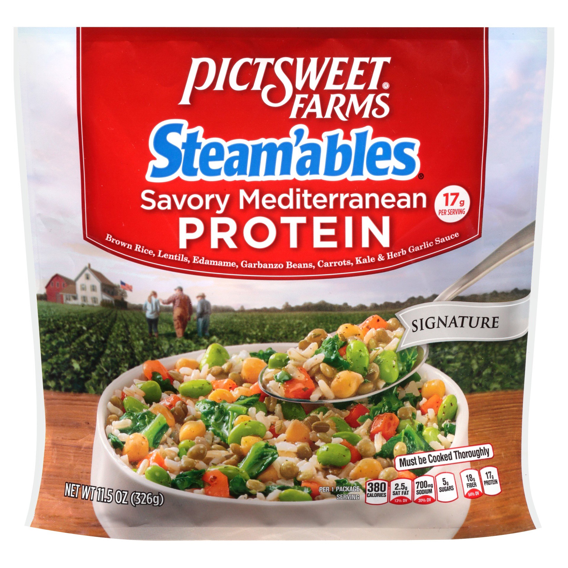 slide 1 of 6, PictSweet Steam'ables Signature Savory Mediterranean Protein Vegetable, 11.5 oz